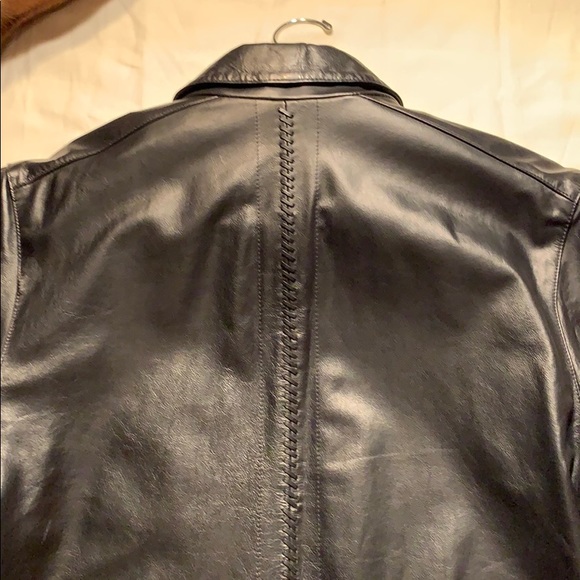 Men’s leather coat - Picture 7 of 8
